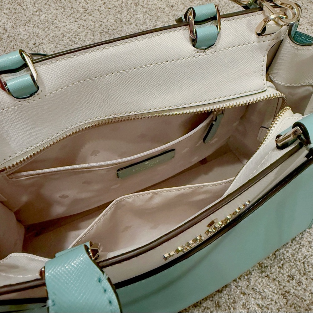 Kate Spade Blue and White Satchel - Picture 4 of 5